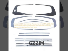 Accessoires d'extérieur de voiture personnalisables pour le LC200 2008-2021 Fenêtre Stripe météorologique Moulissage Trim Stripping météorologique Compatibilité parfaite Mise à niveau vers le style LC300