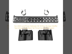 Pour 2020 Land Rover Défenseur 90 110 arrière pare-chocs bouche-bouche Conseils tuyaux d'échappement queue noire gorge deuxième génération