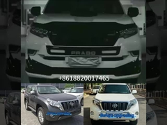 Kit de carrosserie en plastique FJ150 pour Prado FJ150 2018 Kit de conversion avant et arrière Kit de carrosserie noir et blanc