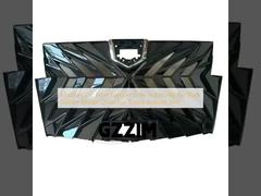 Grille de pare-chocs avant de voiture modifiée Grille automatique Grilles centrales noires dorées pour Toyota Alphard 2018