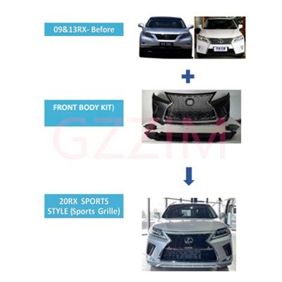 Upgrade Your Lexus RX 2009-2013 to 2020 Sports Grille and Body Kit Transformation Set