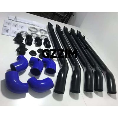 Offroad Modification Black Stainless Car Snorkel 2017+ LC200 Black 100% Stainless Steel Snorkel Kit